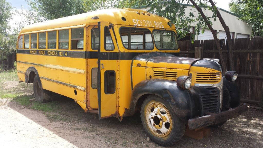 1947 Dodge with a Superior Coach.