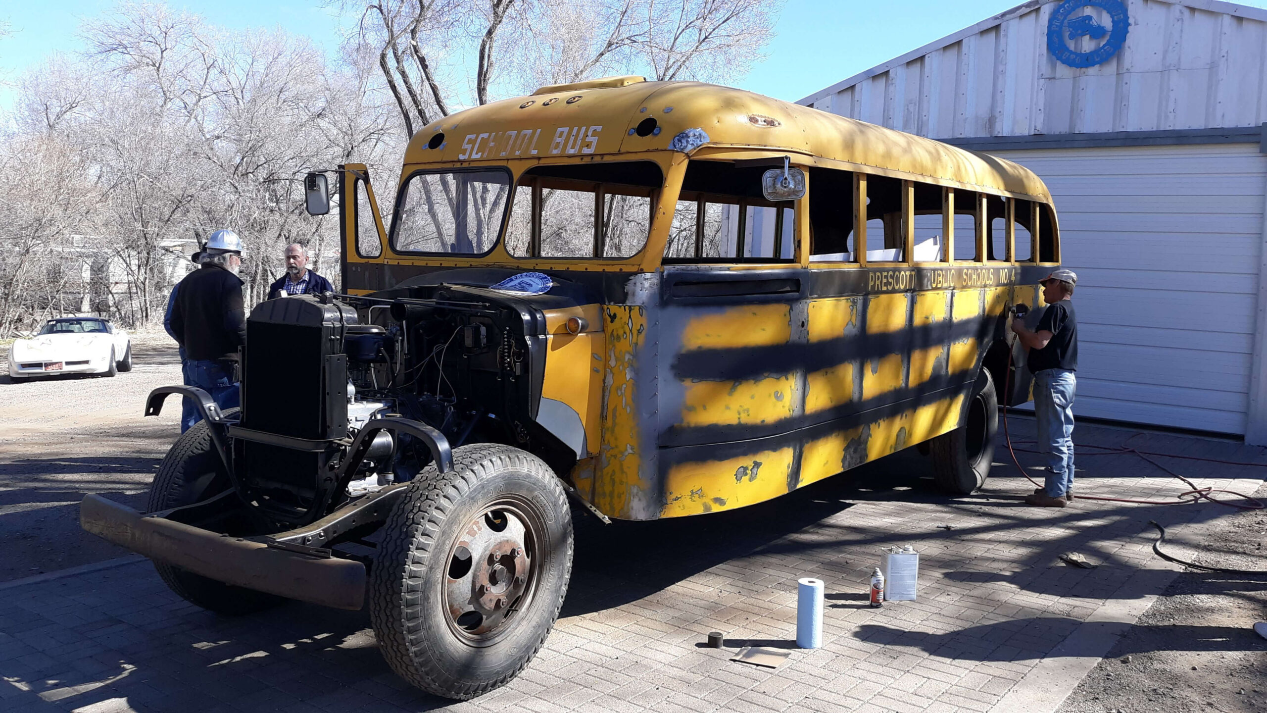 More body prep before primer is applied.