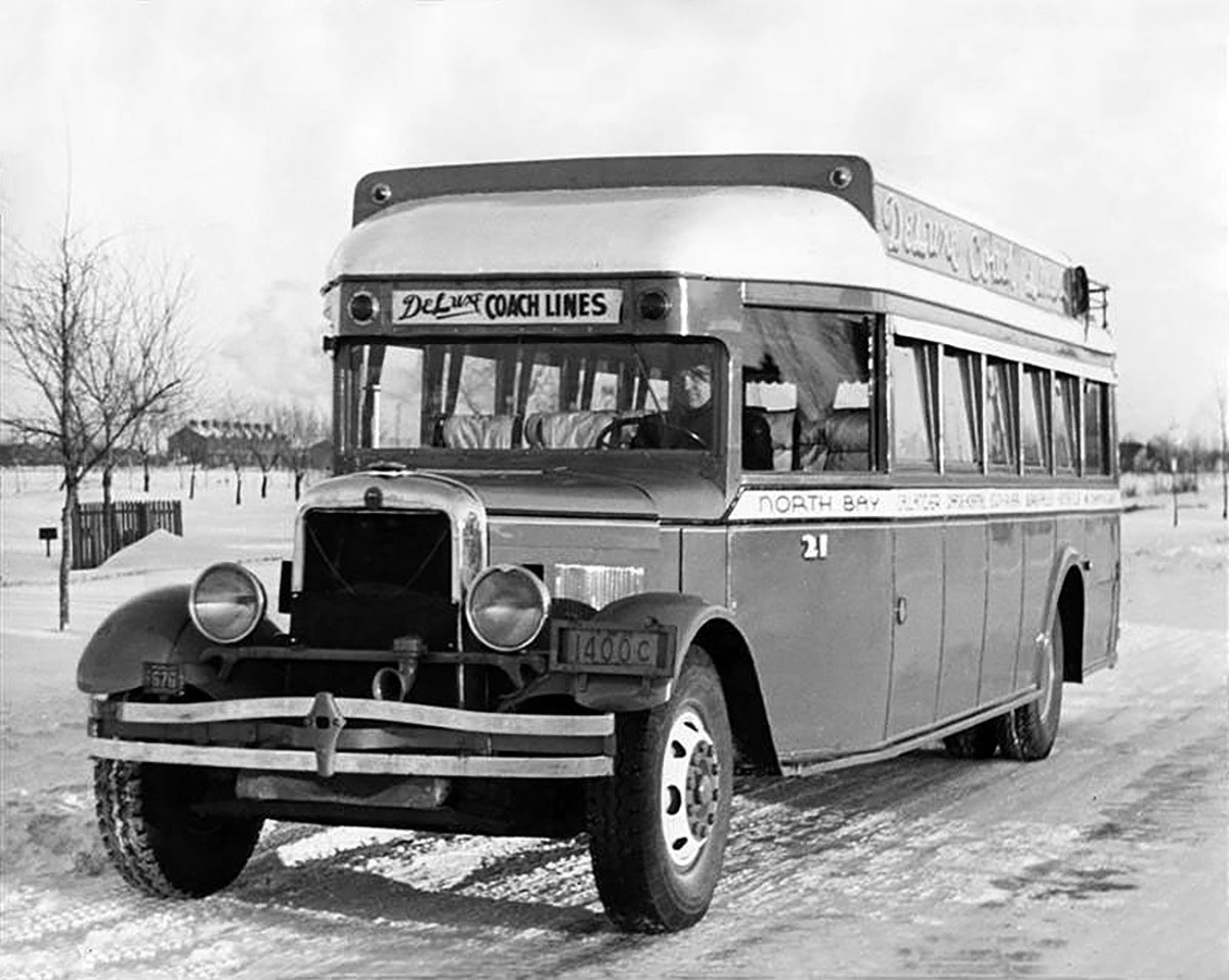1929 GM passenger bus.  Every passenger had a good view when traveling.
