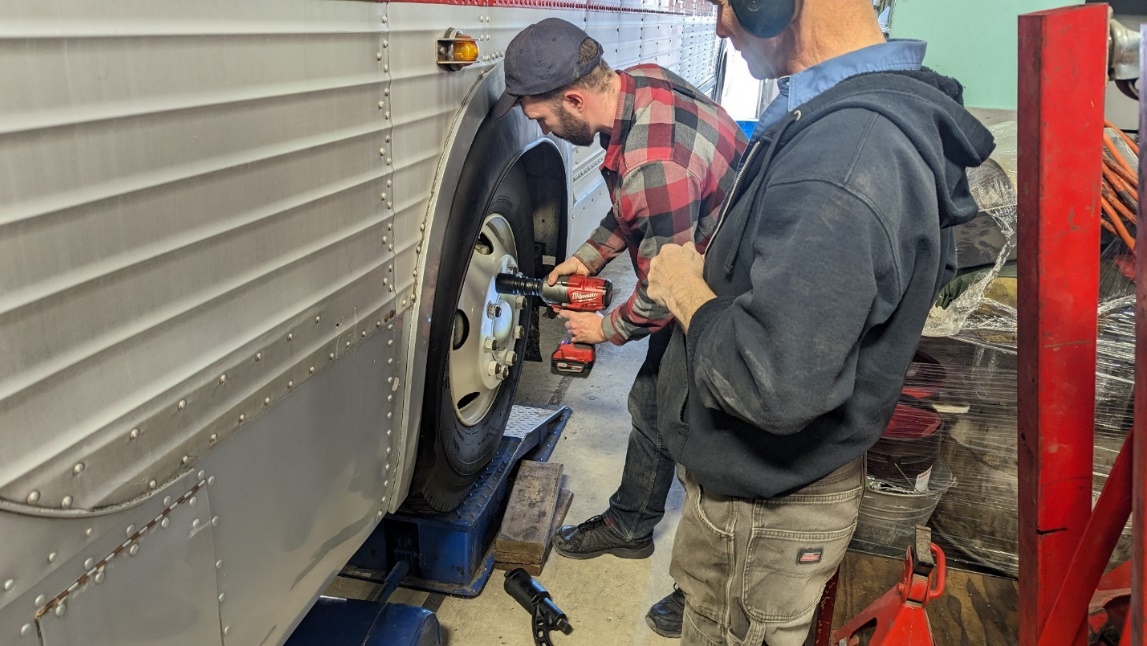 Tire removal.