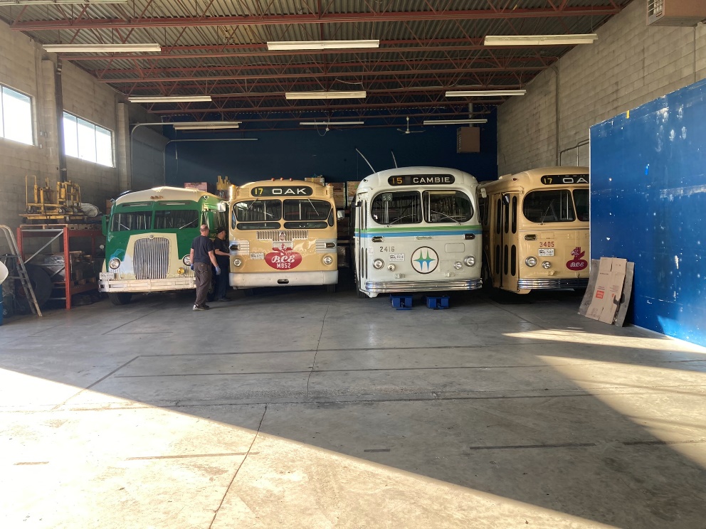 Some of our vintage buses.