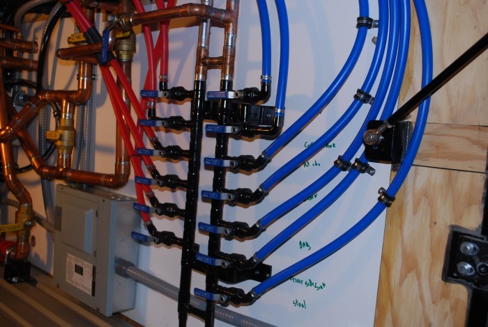 230 Water lines - Copper and Pex.