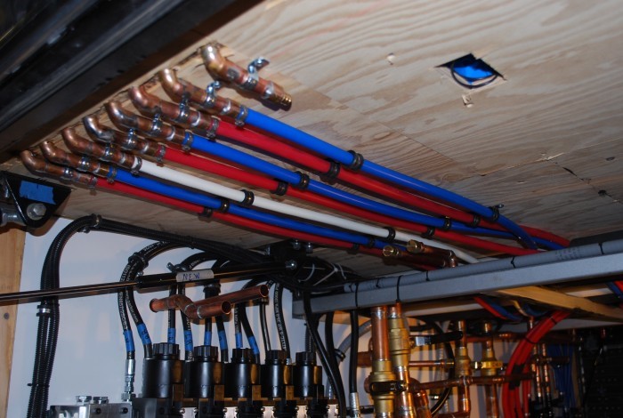 245 Water lines - Copper and Pex.