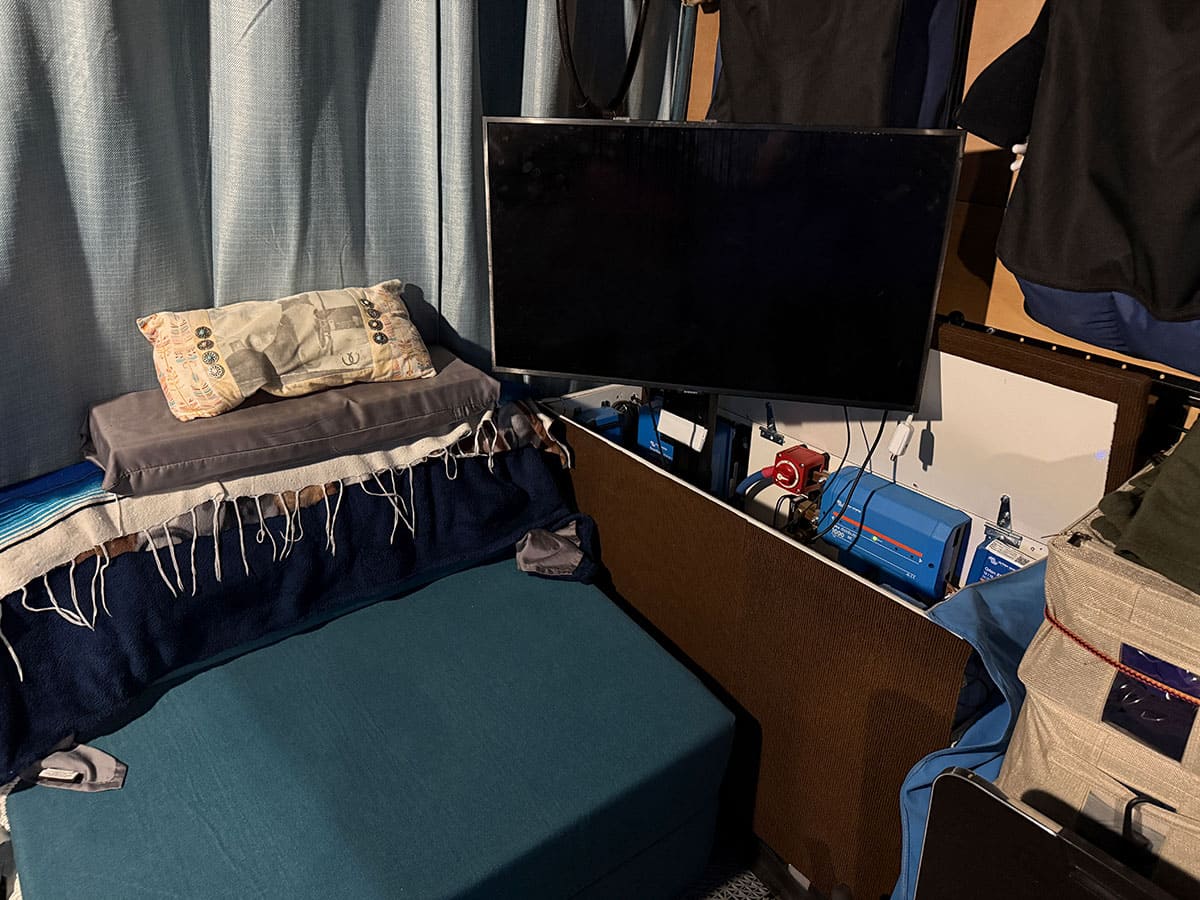 TV in use.