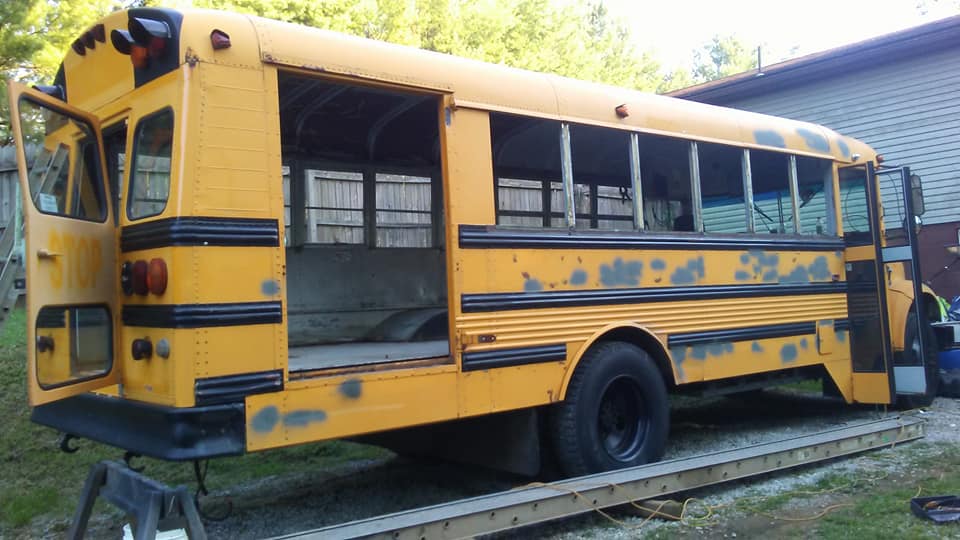 The Bain Bus. A Cozy 30' long, 1998 International Conversion - bus conversion photo