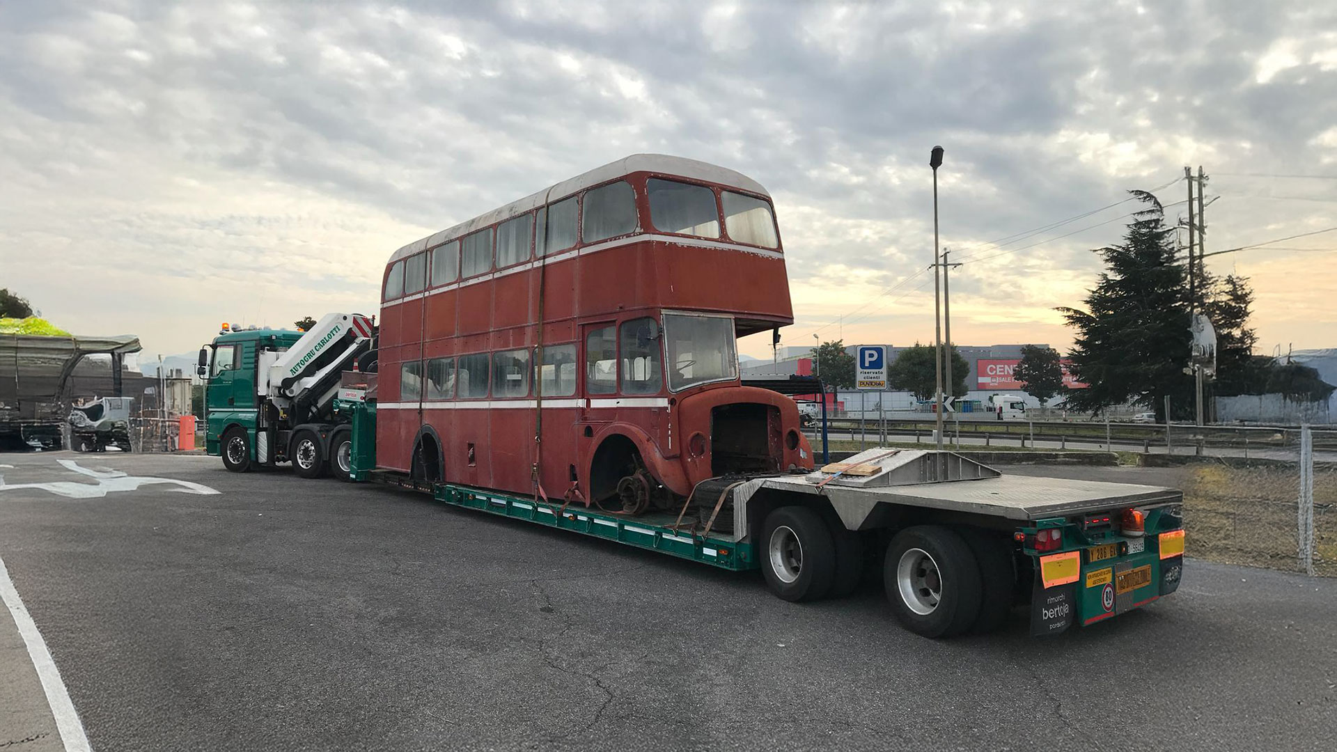 Hauling the bus home.