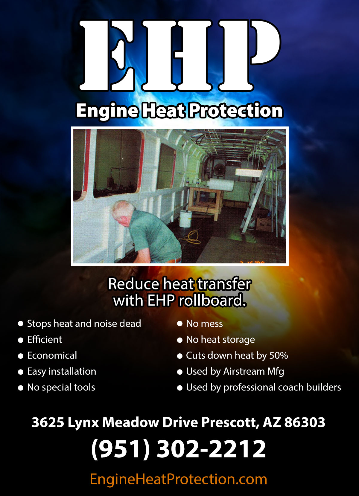 Keeping the Bus Bedroom Cool – Using EHP Rollboard Insulation - bus conversion photo