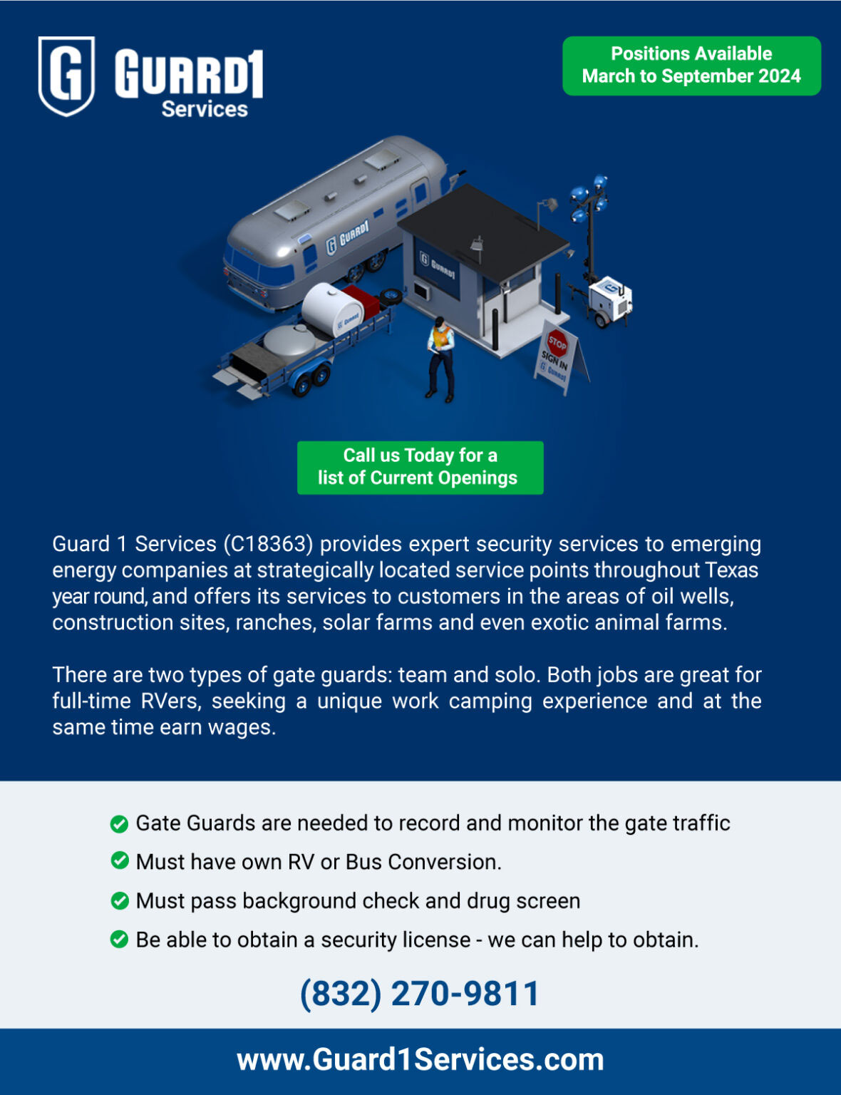 Making Money as a Gate Guard. The Ideal Job for Bus Conversion Nomads. - bus conversion photo