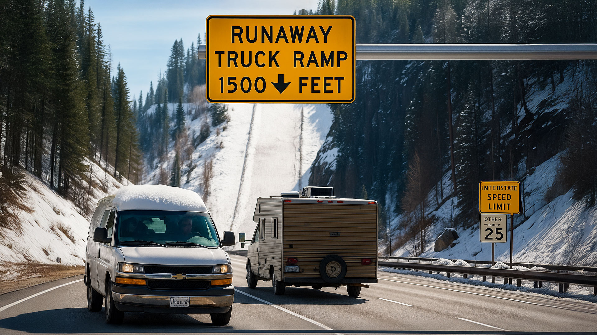 How to Drive an RV in the Mountains - bus conversion photo