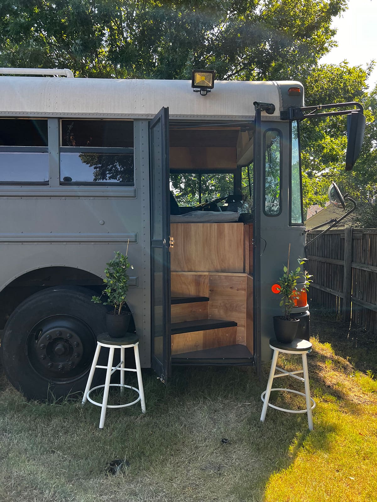 Gus – A 2002 International Skoolie - bus conversion photo