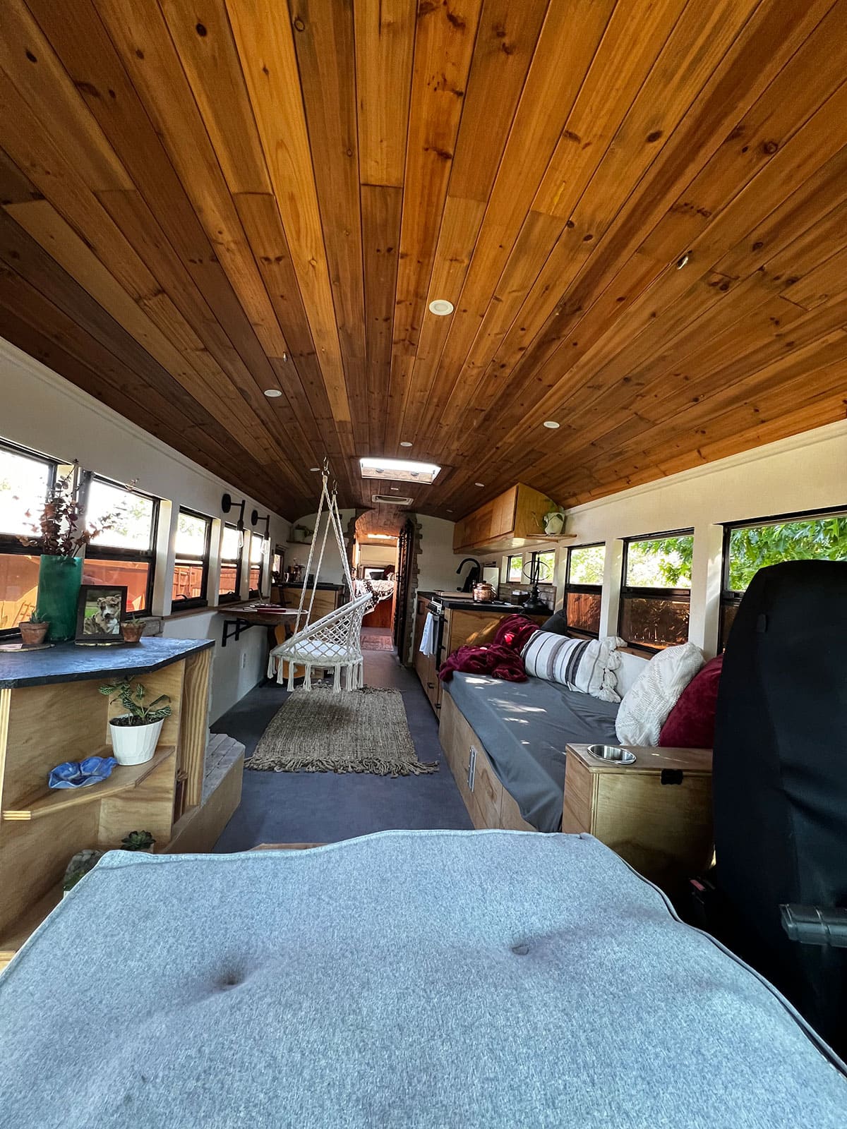 Gus – A 2002 International Skoolie - bus conversion photo
