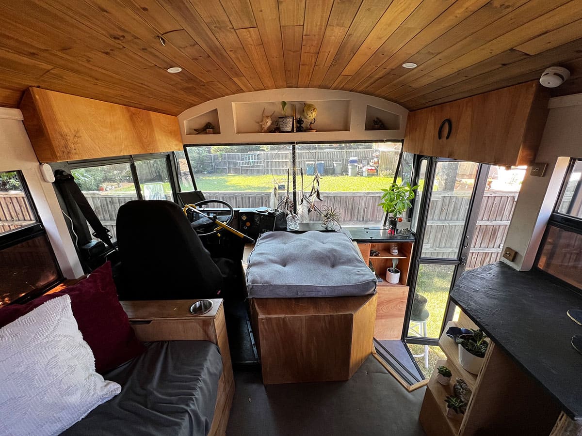 Gus – A 2002 International Skoolie - bus conversion photo