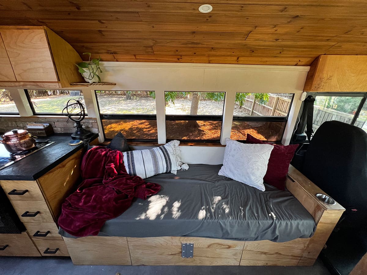 Gus – A 2002 International Skoolie - bus conversion photo