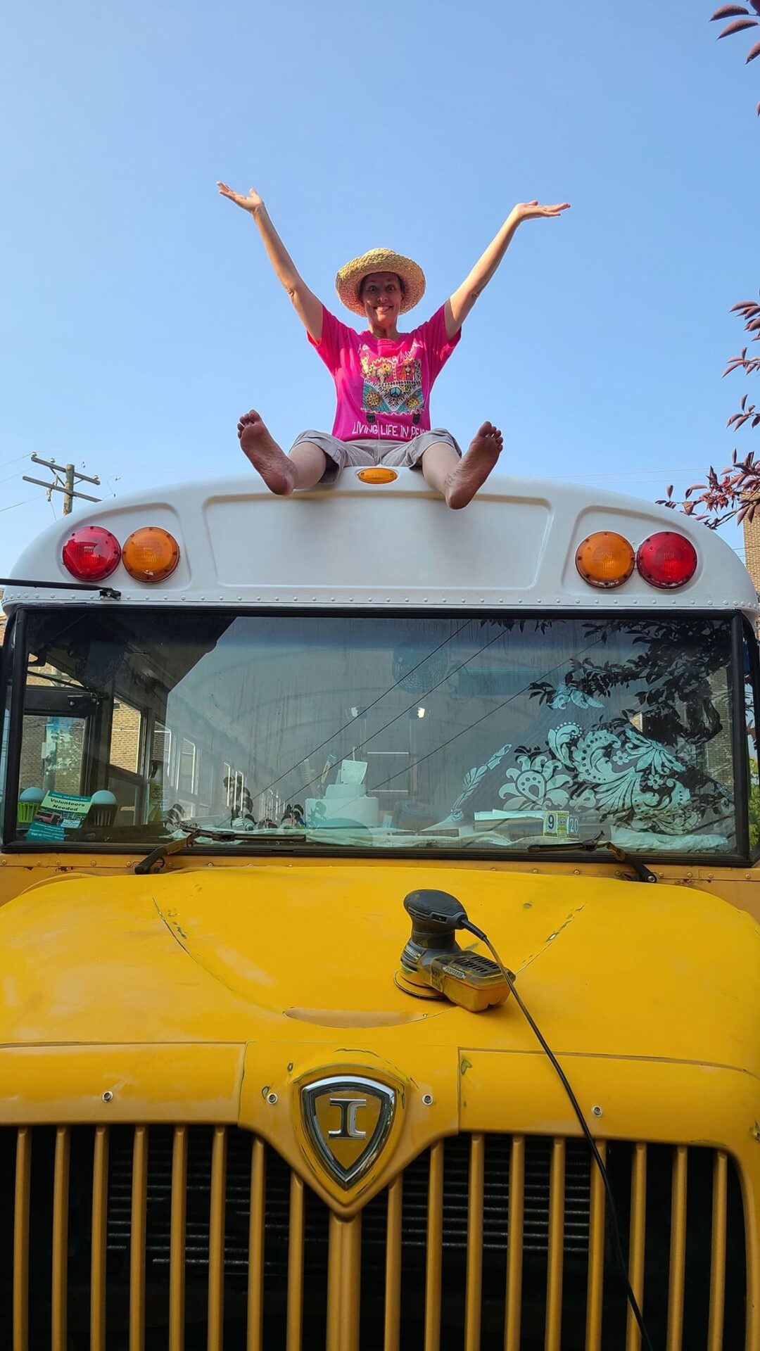 Oh! The hours of sanding a yellow bus!