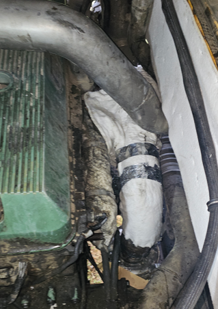 Fire and Heat Protection in my Eagle Engine Compartment - bus conversion photo