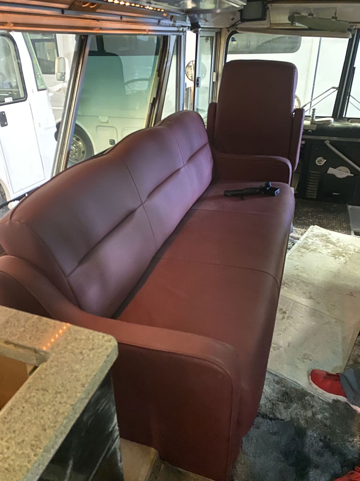 The Frontier 2 sofa can be converted into a bed. It also has important storage in a drawer underneath.
