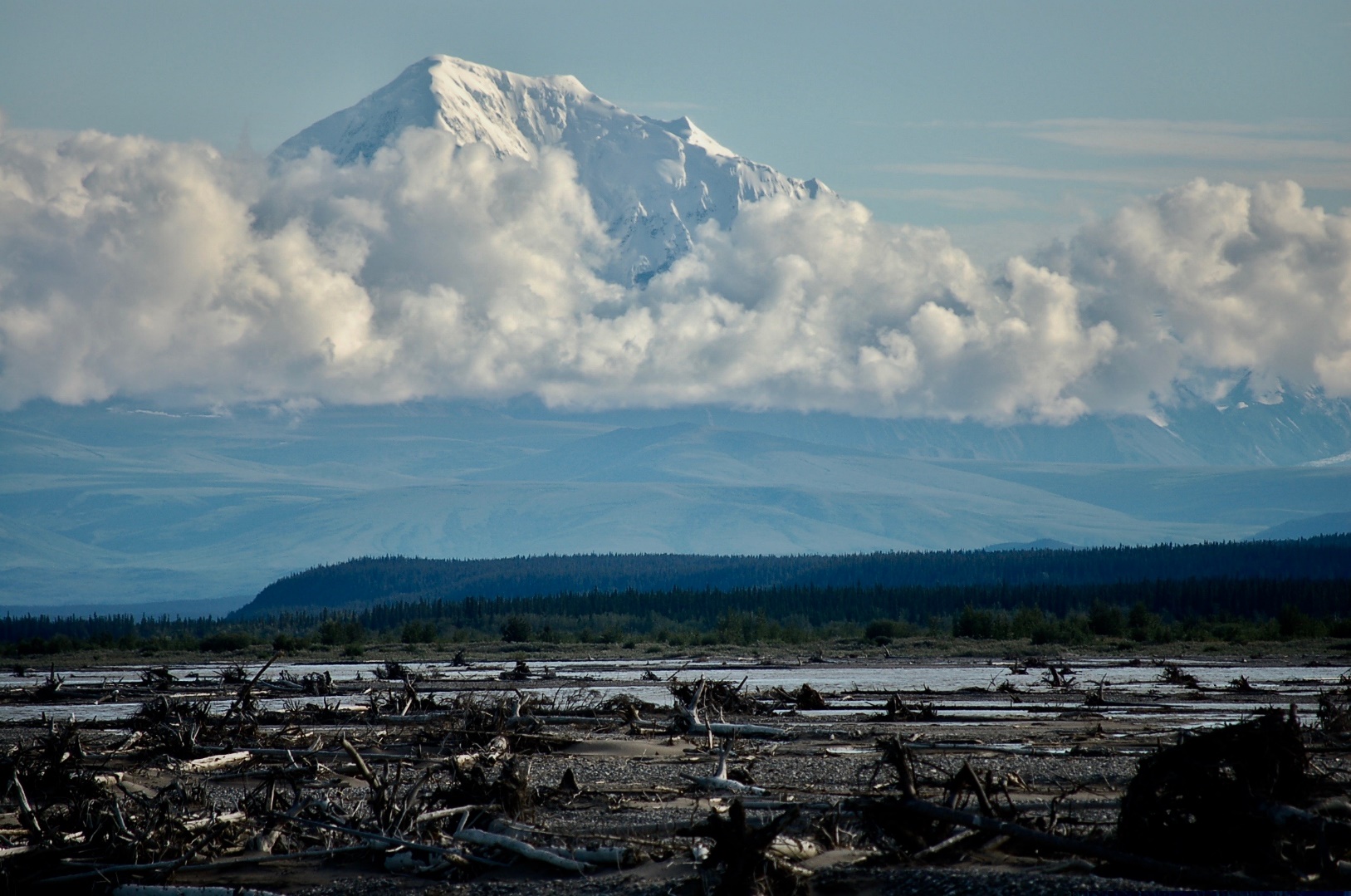 The view from our house in Alaska