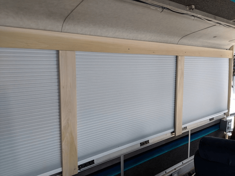 Custom Window Shades for a Bus Conversion - bus conversion photo