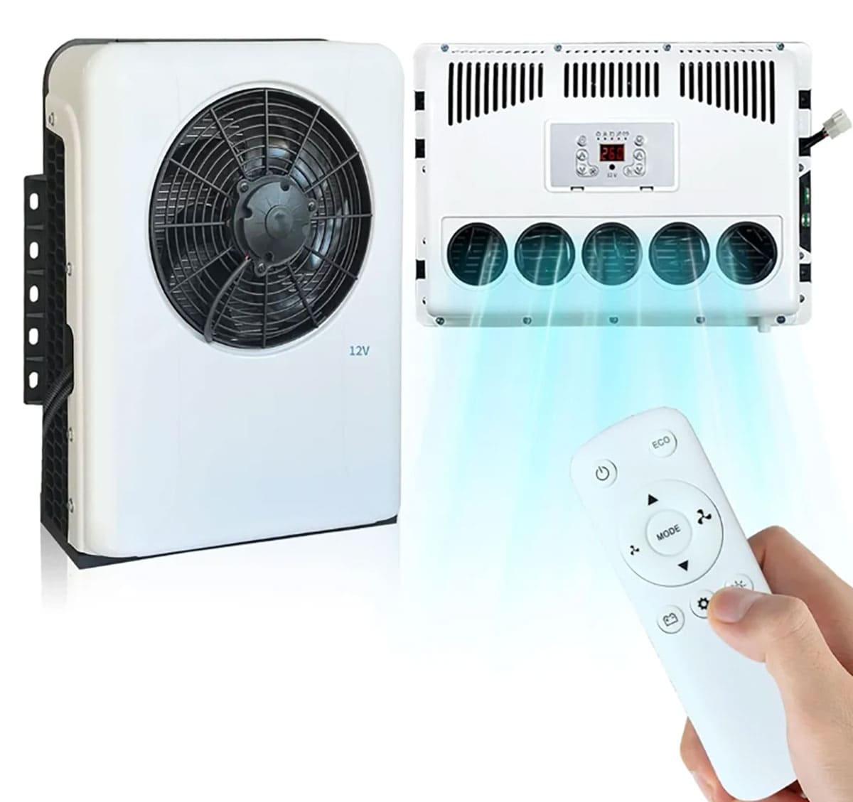 12V 9600 BTU mini-split unit.