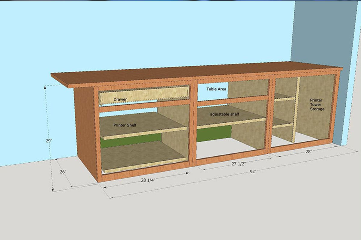 This is the beginning of Country Craftsman Woodworking LLC's CAD (Computer Aided Design) layout work and dimensioning.